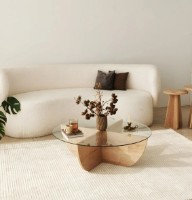 Журнальный столик Trendy Crin Sapphire Oak 90x90x30cm GTR000776