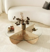 Măsuţă cafea Trendy Crin Sapphire Oak 90x90x30cm GTR000776 imaginea #2 — magazin online Desire.md