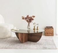 Журнальный столик Trendy Crin Walnut 90x90x30cm GTR000777