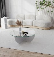 Măsuţă cafea Trendy Crin White 90x90x30cm GTR000778 imaginea #3 — magazin online Desire.md