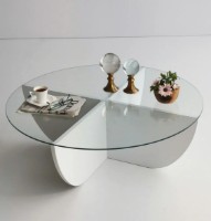 Măsuţă cafea Trendy Crin White 90x90x30cm GTR000778