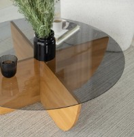 Журнальный столик Trendy Crin Oak 90x90x30cm GTR000844 фото №2 — интернет-магазин Desire.md