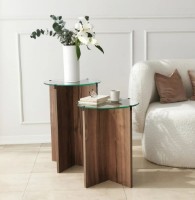 Журнальный столик Trendy Crin Walnut 50x40x40cm GTR001612 2pcs