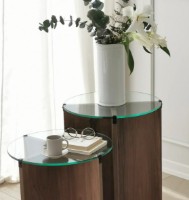 Журнальный столик Trendy Crin Walnut 50x40x40cm GTR001612 2pcs фото №2 — интернет-магазин Desire.md