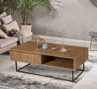 Журнальный столик Trendy Dale Walnut/Black 120x60x43cm GTR000934