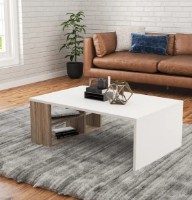 Măsuţă cafea Trendy Defne Patara Walnut/White 90x60x33cm GTR000572 imaginea #2 — magazin online Desire.md