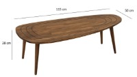 Măsuţă cafea Trendy Dulce Walnut 115x50x38cm GTR000821 imaginea #3 — magazin online Desire.md