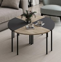 Măsuţă cafea Trendy Emma 8917 Oak/Anthracit/Black 90x42x42cm GTR003723