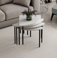 Măsuţă cafea Trendy Emma 8921 White/Black 90x42x42cm GTR003727 imaginea #4 — magazin online Desire.md