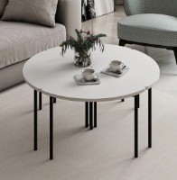 Măsuţă cafea Trendy Emma 8921 White/Black 90x42x42cm GTR003727 imaginea #1 — magazin online Desire.md