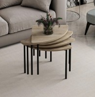 Măsuţă cafea Trendy Emma 8922 Oak/Black 90x42x42cm GTR003728 imaginea #2 — magazin online Desire.md