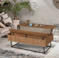 Журнальный столик Trendy Est Walnut/Black 120x43x54cm GTR006143 фото №2 — интернет-магазин Desire.md