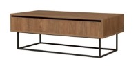Журнальный столик Trendy Est Walnut/Black 120x43x54cm GTR006143 фото №3 — интернет-магазин Desire.md