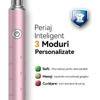 Periuţa de dinţi electrică JTF J30 Roz imaginea #2 — magazin online Desire.md