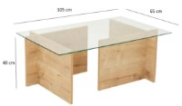 Măsuţă cafea Trendy Evadare Sapphire Oak 105x65x40cm GTR000771 imaginea #4 — magazin online Desire.md