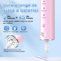 Periuţa de dinţi electrică JTF J40 Roz imaginea #3 — magazin online Desire.md