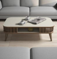 Măsuţă cafea Trendy Eylul Cream 105x60x34cm GTR000625 imaginea #2 — magazin online Desire.md