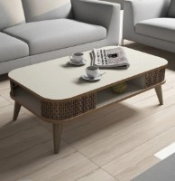 Măsuţă cafea Trendy Eylul Cream 105x60x34cm GTR000625 imaginea #3 — magazin online Desire.md