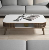 Măsuţă cafea Trendy Eylul White 105x60x34cm GTR000628 imaginea #2 — magazin online Desire.md