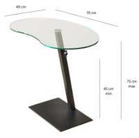 Măsuţă cafea Trendy Fagioli Black 75x70x40cm GTR000796 imaginea #3 — magazin online Desire.md