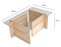 Журнальный столик Trendy Giona Sapphire Oak 105x65x40cm GTR000774 фото №3 — интернет-магазин Desire.md