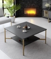 Журнальный столик Trendy Gold Line Anthracit/Gold 80x40x80cm GTR006161