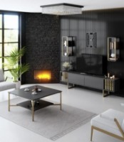 Журнальный столик Trendy Gold Line Anthracit/Gold 80x40x80cm GTR006161 фото №2 — интернет-магазин Desire.md