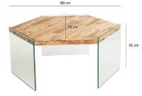 Журнальный столик Trendy Hexagon S304 Oak 80x70x35cm GTR000878 фото №3 — интернет-магазин Desire.md