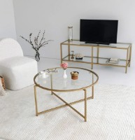 Журнальный столик Trendy Gold Sun Gold 83x83x40cm GTR000817