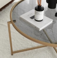 Журнальный столик Trendy Gold Sun S404F Bronze 83x83x40cm GTR000818 фото №3 — интернет-магазин Desire.md