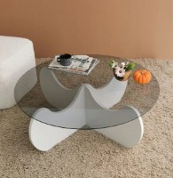 Журнальный столик Trendy Himalaya White 90x90x30cm GTR000765