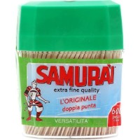 Scobitoare Samurai Wood Round Pack 600pcs