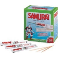 Scobitoare Samurai Wood Sterilizate 200pcs