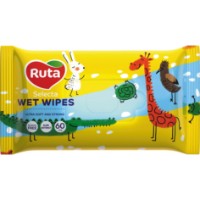 Şerveţele pentru copii Ruta Selecta Веселые зверьки 60pcs