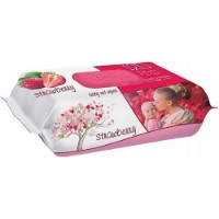 Детские салфетки Sleepy Strawberry 120pcs