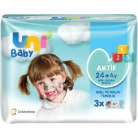 Детские салфетки Uni Baby Active 3x52pcs