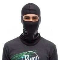 Headwear multifuncțional Buff Merino Lightweight Solid Black imaginea #2 — magazin online Desire.md