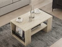 Журнальный столик Trendy Iris Travertin 80x40x50cm GTR006120 фото №3 — интернет-магазин Desire.md