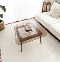 Журнальный столик Trendy Inteligent Walnut 80x80x40cm GTR000849 фото №2 — интернет-магазин Desire.md