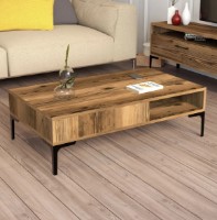 Журнальный столик Trendy Istanbul Walnut/Black 105x32x60cm GTR000629