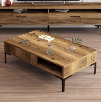 Журнальный столик Trendy Istanbul Walnut/Black 105x32x60cm GTR000629 фото №2 — интернет-магазин Desire.md