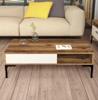 Журнальный столик Trendy Istanbul Walnut/Black/Cream 105x32x60cm GTR000632 фото №3 — интернет-магазин Desire.md