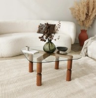 Журнальный столик Trendy Kei Walnut 80x80x40cm GTR000886 фото №2 — интернет-магазин Desire.md