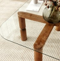 Журнальный столик Trendy Kei Walnut 80x80x40cm GTR000886 фото №4 — интернет-магазин Desire.md