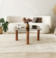 Журнальный столик Trendy Kei Walnut 80x80x40cm GTR000887 фото №3 — интернет-магазин Desire.md