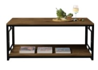 Журнальный столик Trendy Kelvin Walnut/Black 120x50x60cm GTR006145 фото №2 — интернет-магазин Desire.md