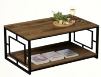 Журнальный столик Trendy Kelvin Walnut/Black 120x50x60cm GTR006145 фото №3 — интернет-магазин Desire.md