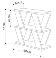 Журнальный столик Trendy Lazena White 60x57x22cm GTR000562 фото №3 — интернет-магазин Desire.md