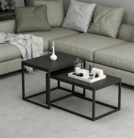 Măsuţă cafea Trendy Leka Black 60x117x47cm GTR003963 2pcs
