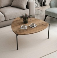 Журнальный столик Trendy Lenny Walnut/Black 90x40x89cm GTR003731